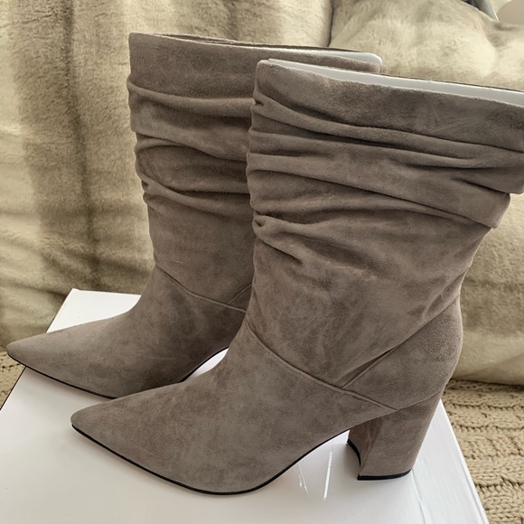Nine West ruched suede boots - Picture 1 of 5